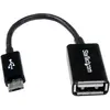 StarTech.com Câble adaptateur Micro USB vers USB Host OTG de 12cm - Adaptateur USB On-The-Go - Mâle / Femelle - Noir (UUSBOTG)