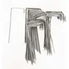 ZENLYS Lot de 20 Agrafes de Fixation Métal pour Toile de paillage ou g...