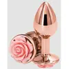 NS Novelties Plug Anal Bijou Rear Assets Rose Medium