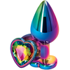 Bijou anal HEART RAINBOW M 7 x 3.5cm 