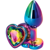 Ns Novelties Bijou Rear Assets Mulitcolor Heart