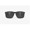 Lunettes Rudy Project Overlap noir brillant avec verres RP Optics Smoke noir