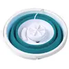 Machine à laver Mini Portable Avec alimentation USB pliable-Bleu