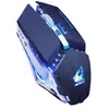 Souris de jeu Silencieuse sans fil FREE WOLF X11-Multicolore