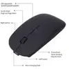 Slim 4 bottons Maté silencieux Souris Souris rechargeable sans fil Blu...