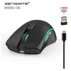 TYPE C rechargeable sans fil LED optique ergonomique 2.4G USB Gaming S...