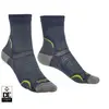 Bridgedale Hike Ultra Light Merino Endurance Pattern Chaussettes Femme, Gris, S