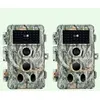 2 Pièces Caméra de Chasse 48MP 1296P avec Vision Nocturne 120° Grand A...