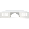 COSTWAY tonnelle de réception blanc 3x9m inclut 6 murs amovibles avec fenêtre sur côté pour fête, barbecue, mariage
