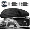 Costway - Coffre de Toit 263L Porte-bagages de Toit en pe Mousse Résistant aux Intempéries avec Sangles Robustes, Porte-bagages Noir