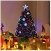 Costway - Sapin de Noël Arbre de Noël Artificiel avec Lumières led 180CM, 220 Nombre de fibre