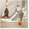 Toboggan Licorne MAGICFOX - Glisse de 150cm avec panier de basket - Je...