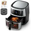 KITYTETY Friteuse à air chaud 6L - Friteuse sans huile avec Fenêtre vi...