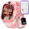 4G Montre Connectée Enfant FeipuQu Appel Vidéo GPS SOS Chat Calculatri...