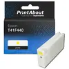 PrintAbout Cartouche compatible Epson T41F440 - Jaune - Grande capacité