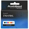 PrintAbout Cartouche compatible Epson 378/478XL (C13T379D4010) - 6 cou...