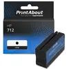 PrintAbout Cartouche compatible HP 712 (3ED70A) - Noir