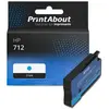 PrintAbout Cartouche compatible HP 712 (3ED67A) - Cyan