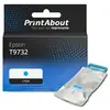 PrintAbout Cartouche compatible Epson T9732 - Cyan - Grande capacité