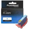 PrintAbout Cartouche compatible Canon PFI-300PC - Cyan photo
