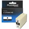 PrintAbout Cartouche compatible Epson C13T04A140 - Noir - Très grande capacité