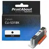 PrintAbout Cartouche compatible Canon CLI-531BK - Noir