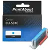 PrintAbout Cartouche compatible Canon CLI-531C - Cyan