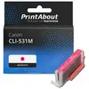 PrintAbout Cartouche compatible Canon CLI-531M - Magenta