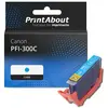 PrintAbout Cartouche compatible Canon PFI-300C - Cyan
