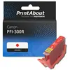 PrintAbout Cartouche compatible Canon PFI-300R - Rouge
