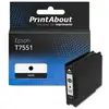 PrintAbout Cartouche compatible Epson T7551 - Noir