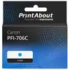 PrintAbout Cartouche compatible Canon PFI-706C - Cyan - Grande capacité