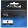 PrintAbout huismerk Inktcartridge T5808 Mat-zwart Geschikt voor Epson