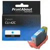 PrintAbout Cartouche compatible Canon CLI-42C - Cyan