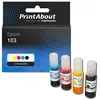 PrintAbout Cartouche compatible Epson 103 (C13T00S64A) - 4 couleurs - Multipack