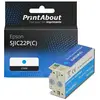 PrintAbout Cartouche compatible Epson SJIC22P(C) - Cyan