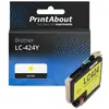 PrintAbout Cartouche compatible Brother LC-424Y - Jaune