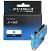 PrintAbout Cartouche compatible Brother LC-426C - Cyan