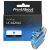 PrintAbout Cartouche compatible Brother LC-422XLC - Cyan - Grande capacité