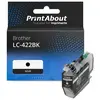 PrintAbout Cartouche compatible Brother LC-422BK - Noir