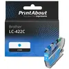 PrintAbout Cartouche compatible Brother LC-422C - Cyan