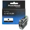 PrintAbout Cartouche compatible Brother LC-421XLBK - Noir - Grande capacité