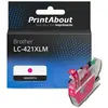 PrintAbout Cartouche compatible Brother LC-421XLM - Magenta - Grande capacité