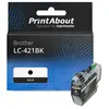 PrintAbout Cartouche compatible Brother LC-421BK - Noir