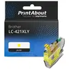 PrintAbout Cartouche compatible Brother LC-421XLY - Jaune - Grande capacité