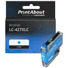 PrintAbout Cartouche compatible Brother LC-427XLC - Cyan - Grande capacité
