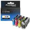 PrintAbout Cartouche compatible Brother LC-427VAL - 4 couleurs - Multipack