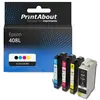 PrintAbout Cartouche compatible Epson 408L (C13T09K41/42/43/44010) - 4 couleurs - Grande capacité - Multipack