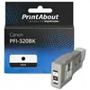 PrintAbout Cartouche compatible Canon PFI-320BK - Noir - Grande capacité