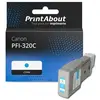 PrintAbout Cartouche compatible Canon PFI-320C - Cyan - Grande capacité